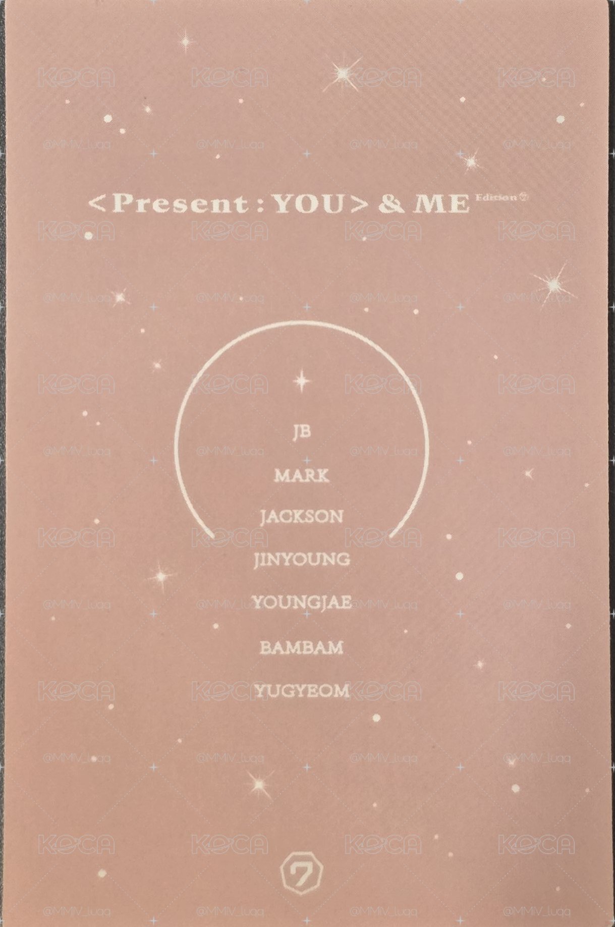 GOT7 &ME Edition 專輯卡 謙