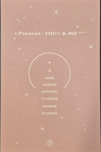 GOT7 &ME Edition 專輯卡 謙