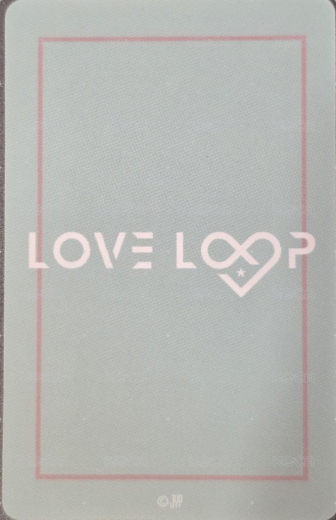 LOVE LOOP 周邊卡  背面