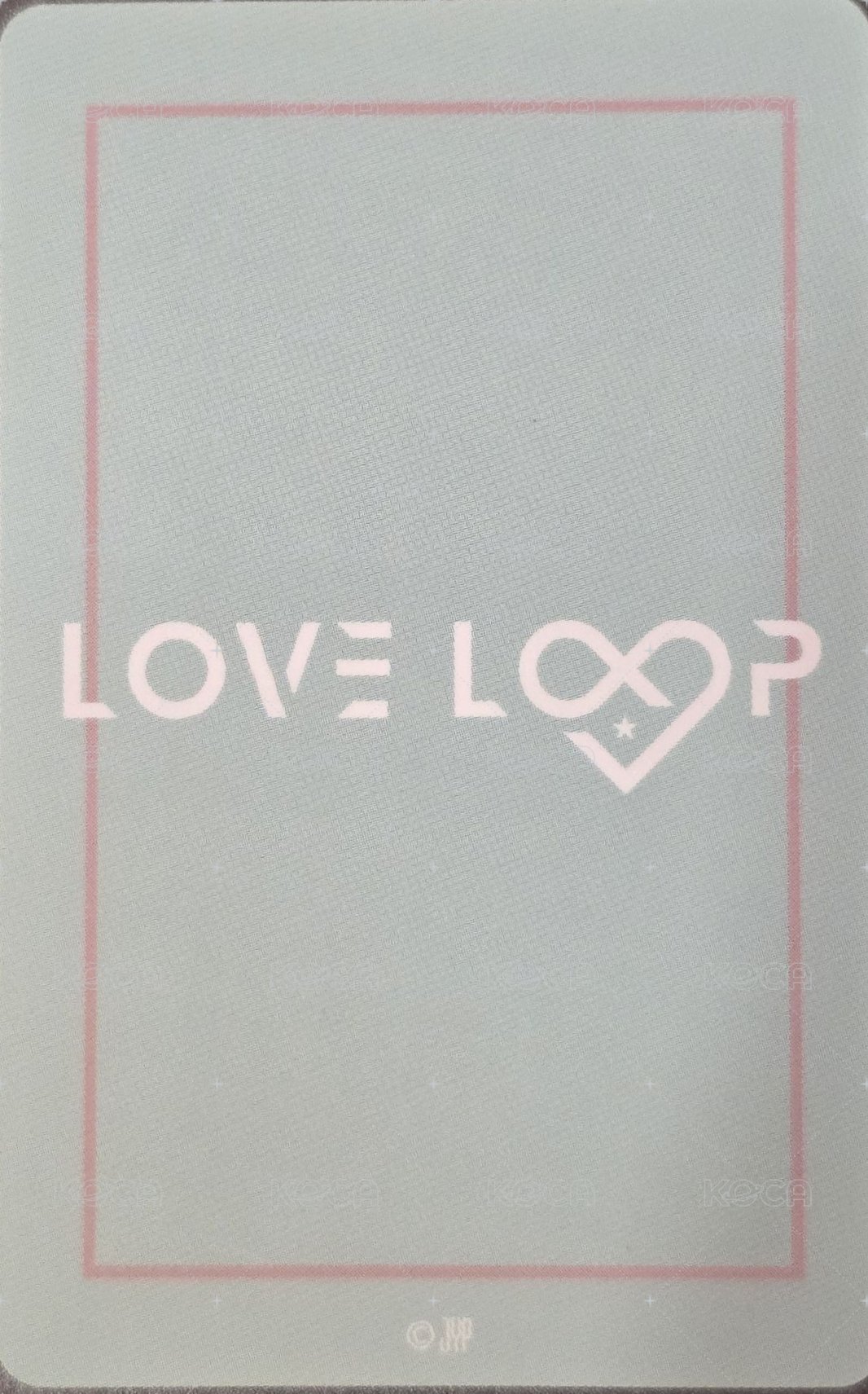 LOVE LOOP 周邊卡  背面