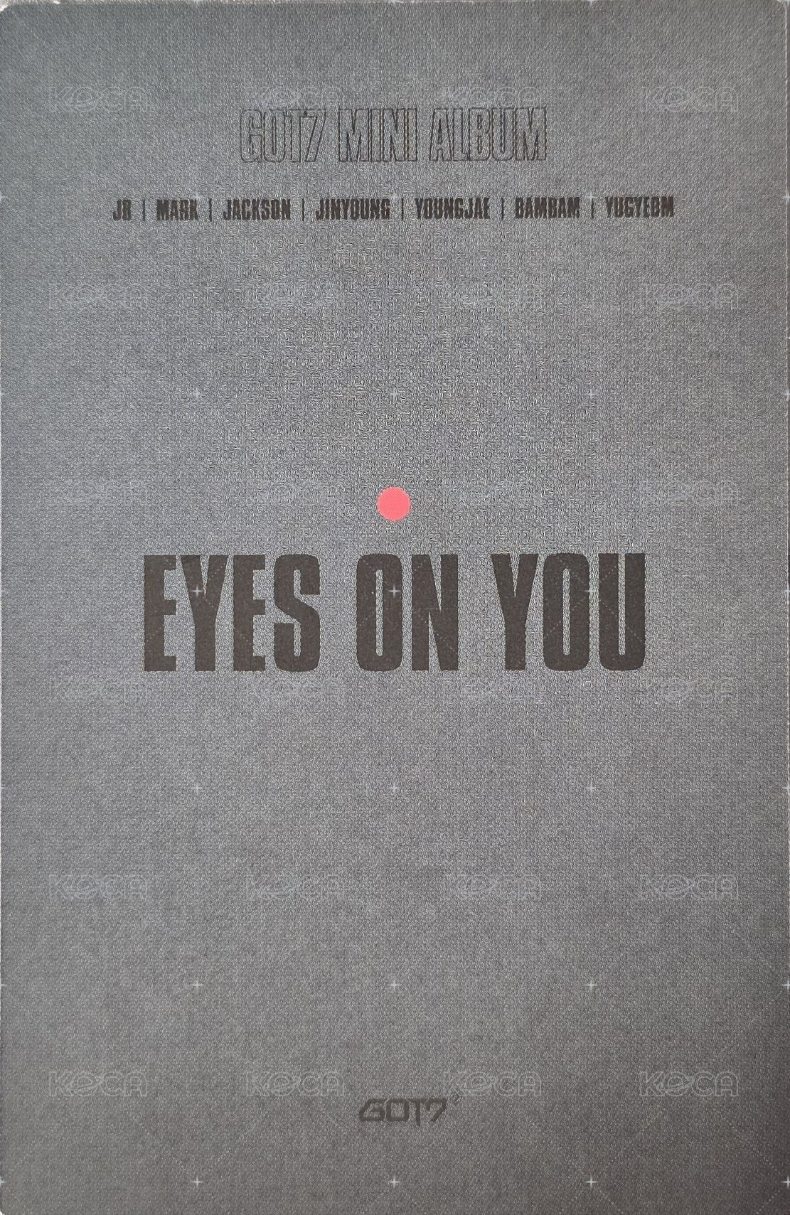 Eyes On You 專輯卡  背面