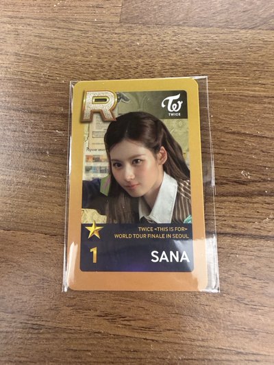 TWICE 首爾Finale 遊戲卡-SANA
