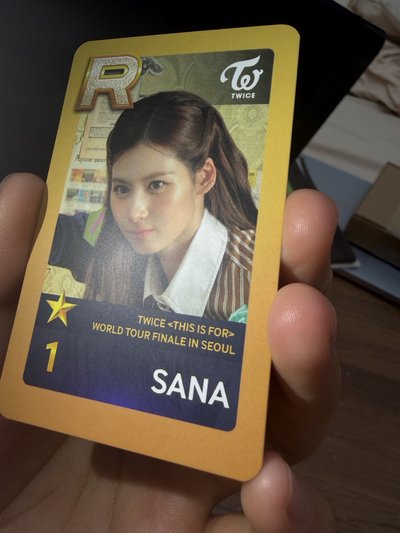 TWICE 首爾Finale 遊戲卡-SANA
