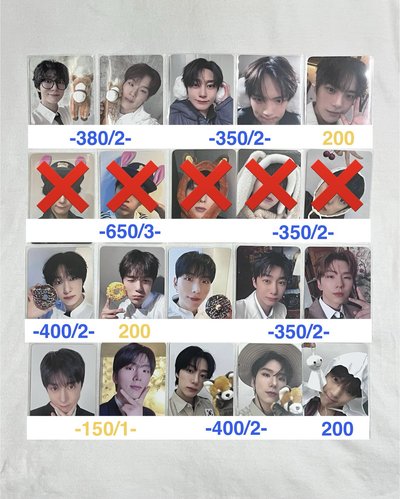 Monsta X The X 簽售卡 小卡