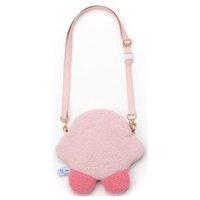 星のカービィ／もふらっと／おでかけぬいぐるみポシェット／カービィ蓬鬆扁平毛絨卡比側背包 斜肩包