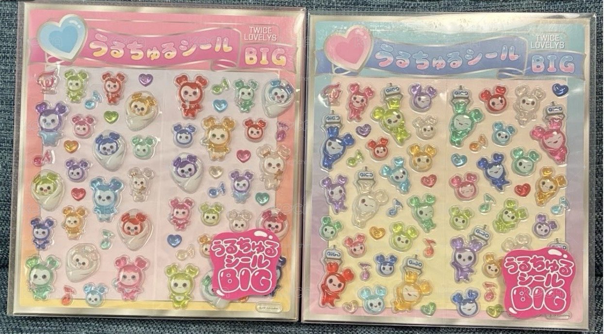 (2款/組）GIGO的BIG BIG卡哇伊立體貼紙