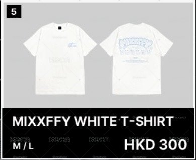 NMIXX場週MIXXFFY WHITE T-SHIRT