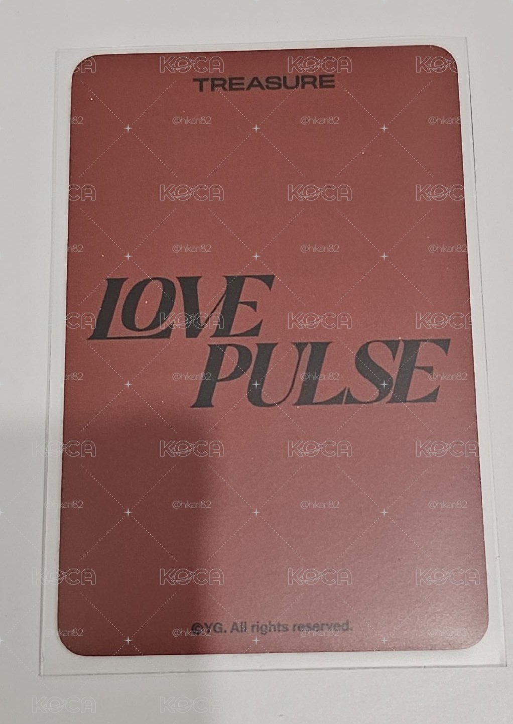 TREASURE 3rd MINI ALBUM  [ LOVE PULSE ]  SO JUNGHWAN🐮