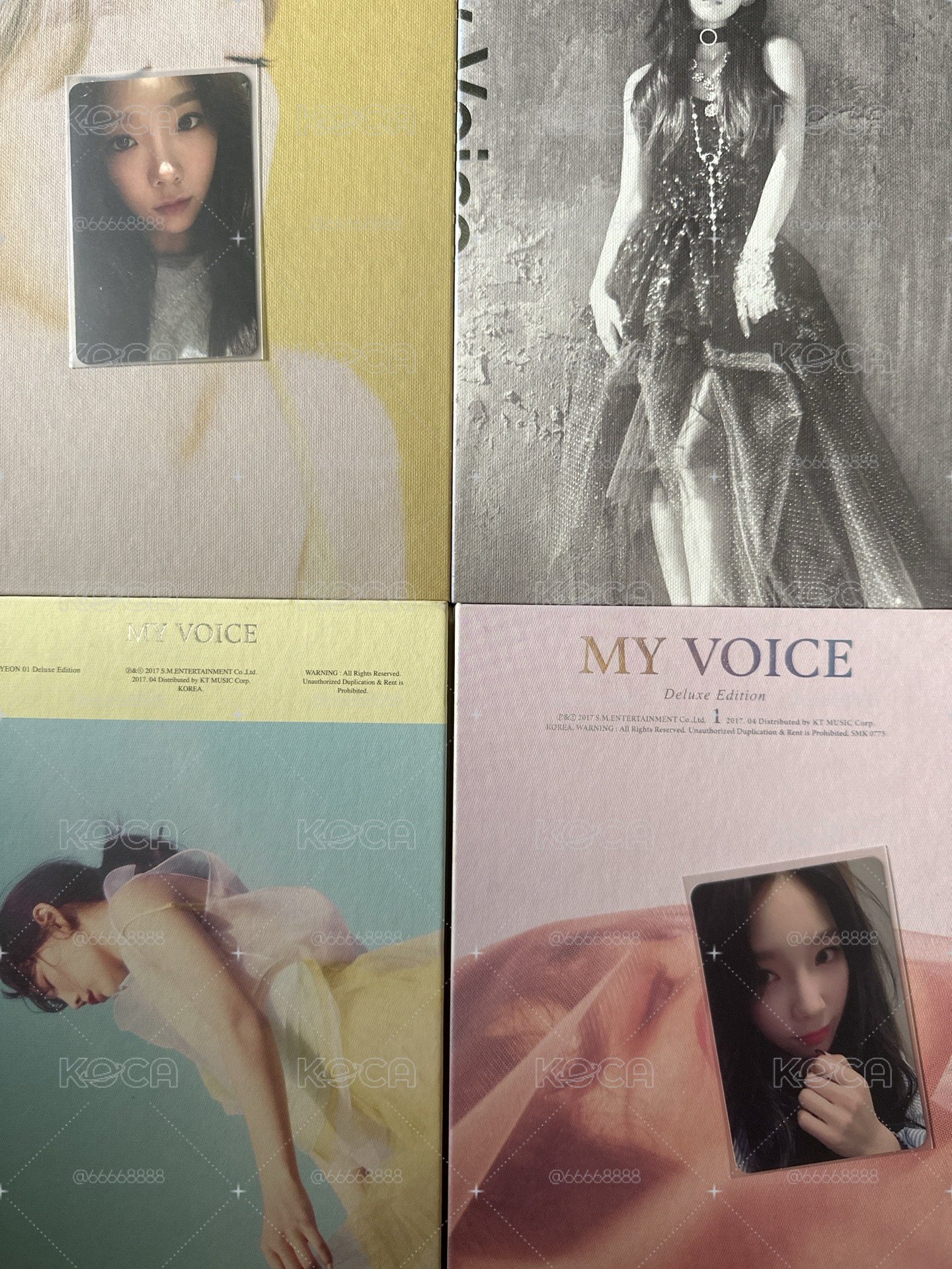 少女時代 太妍 my voic 專輯 四張合售