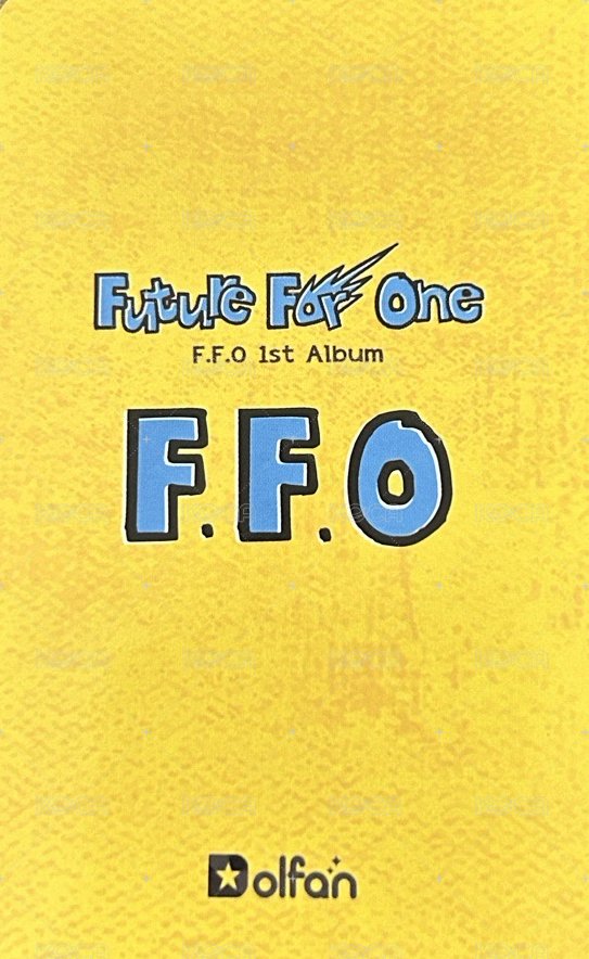 Future For One 周邊 Dolfan 隨機卡  背面