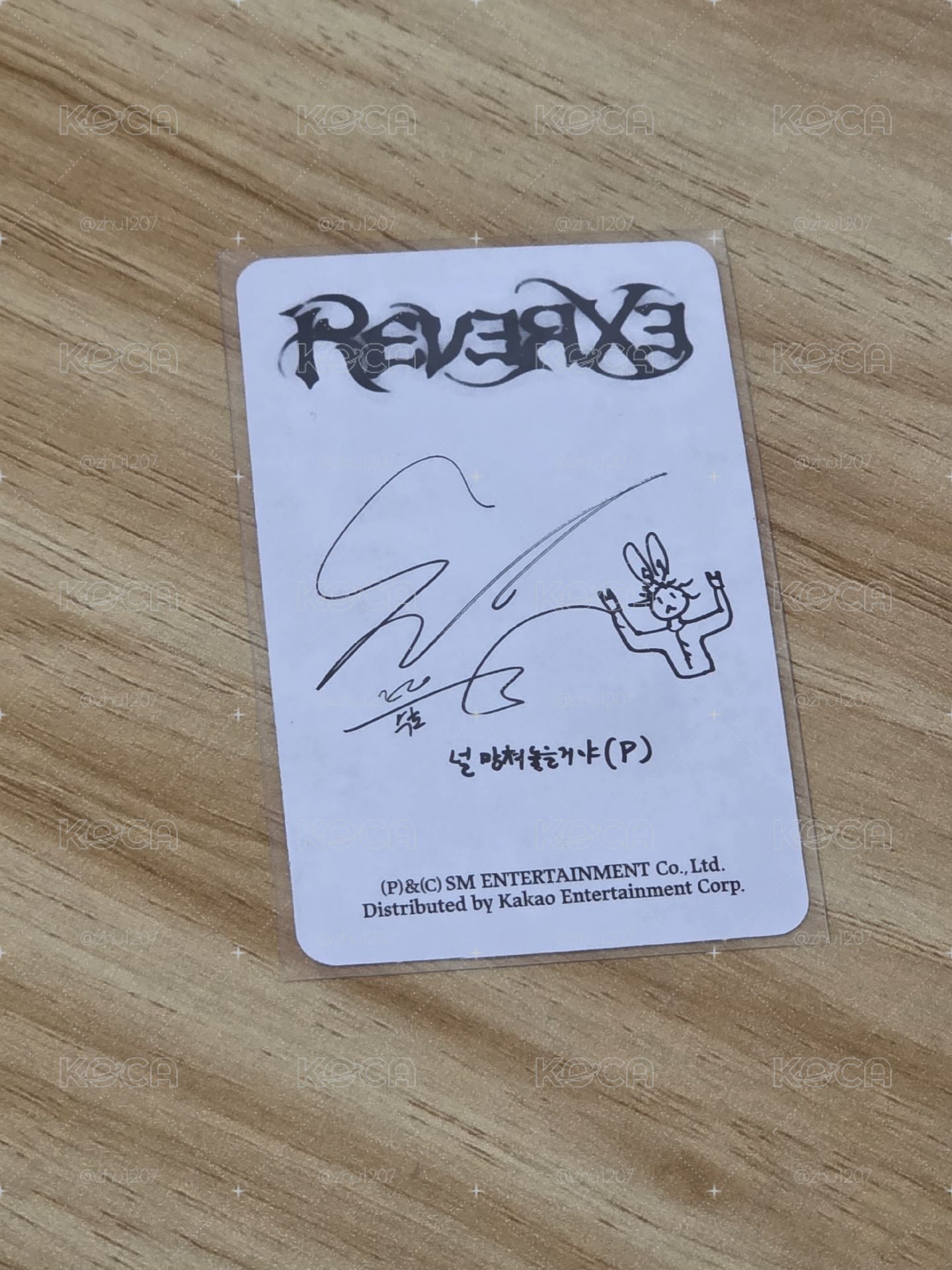 俊勉 Reverse 專輯卡