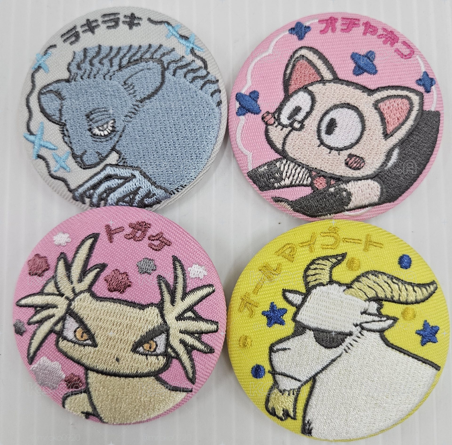 動物刺繡徽章