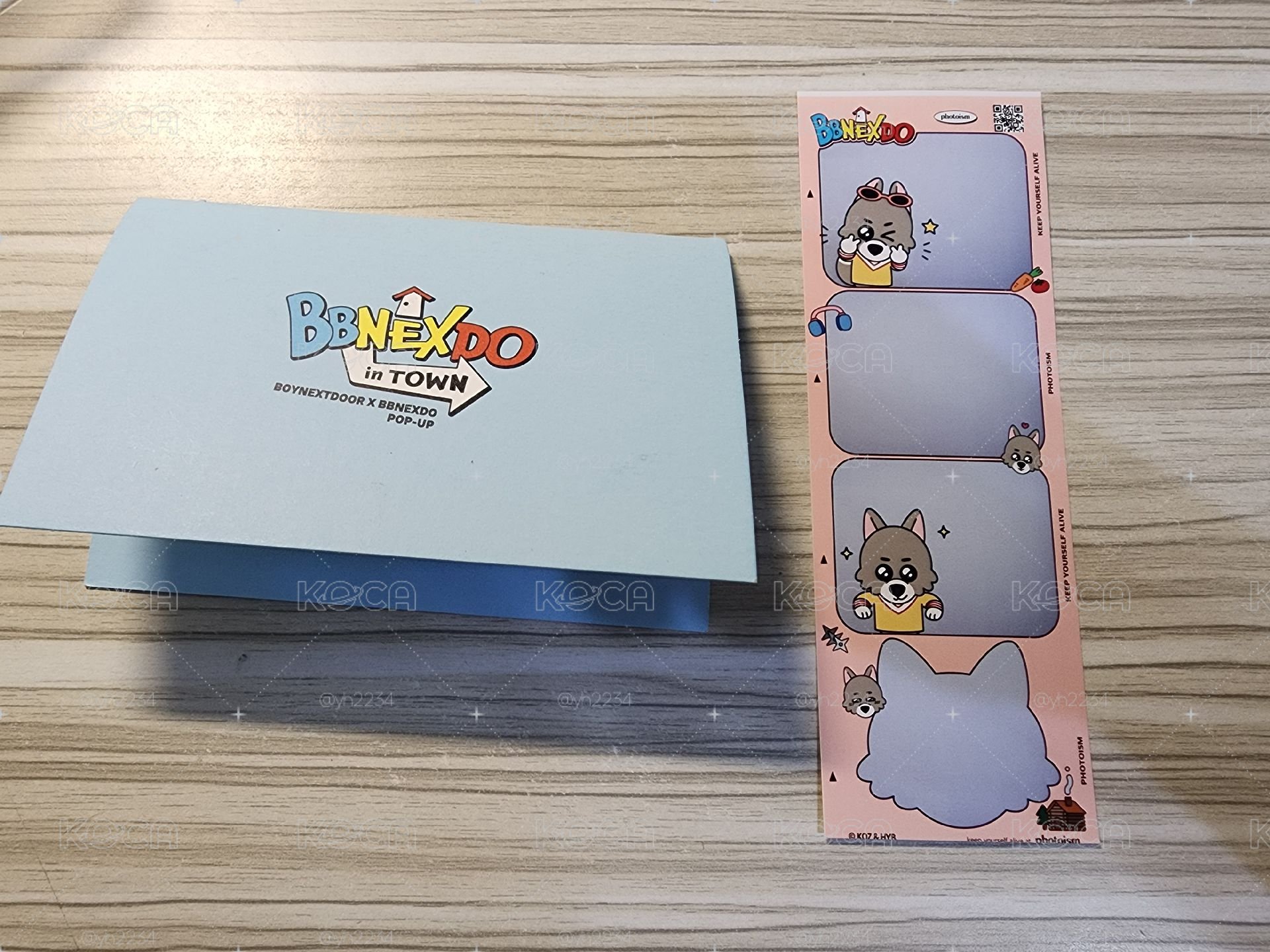 BBNEXDO 明明 首爾線下快閃入場ID卡 人生四格