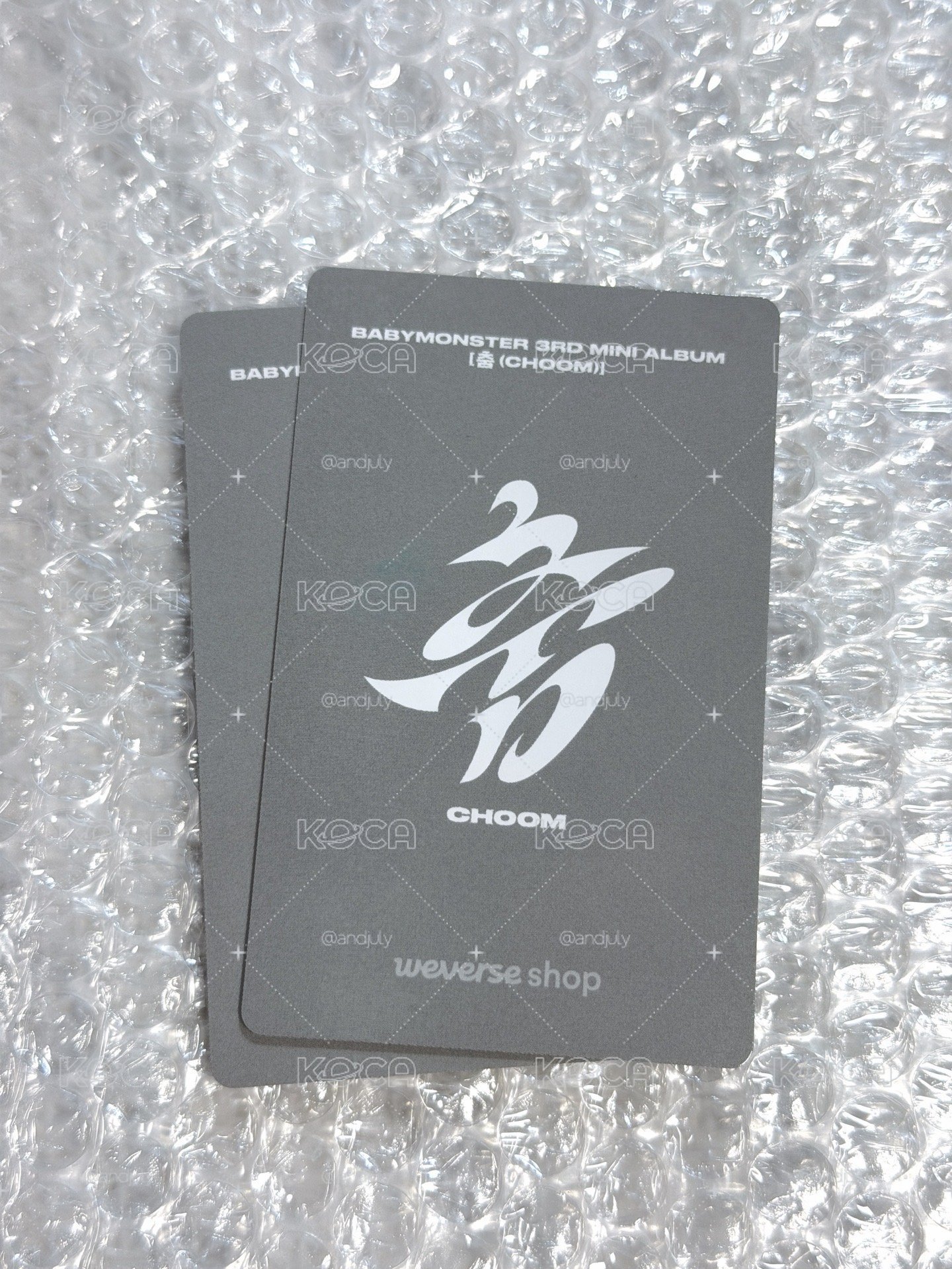 춤 (CHOOM) 單封特典