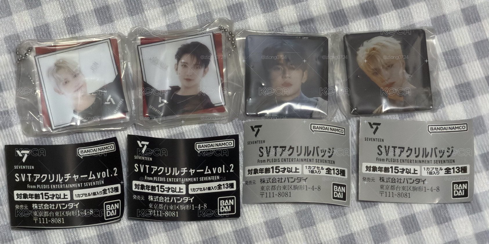 SEVENTEEN 萬代扭蛋 知秀 俊輝 珉奎 燦 