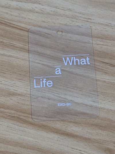 燦烈 EXO-SC What a Life 專輯卡 吊牌