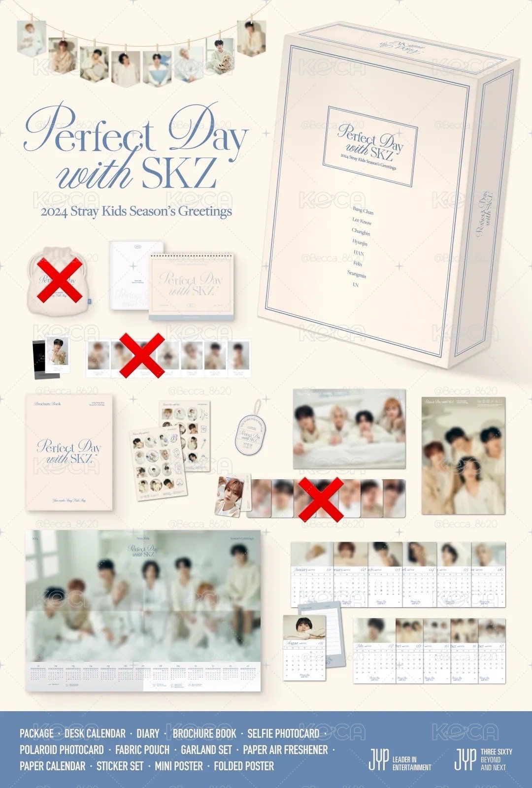 SKZ2024 年曆 配置如圖二！