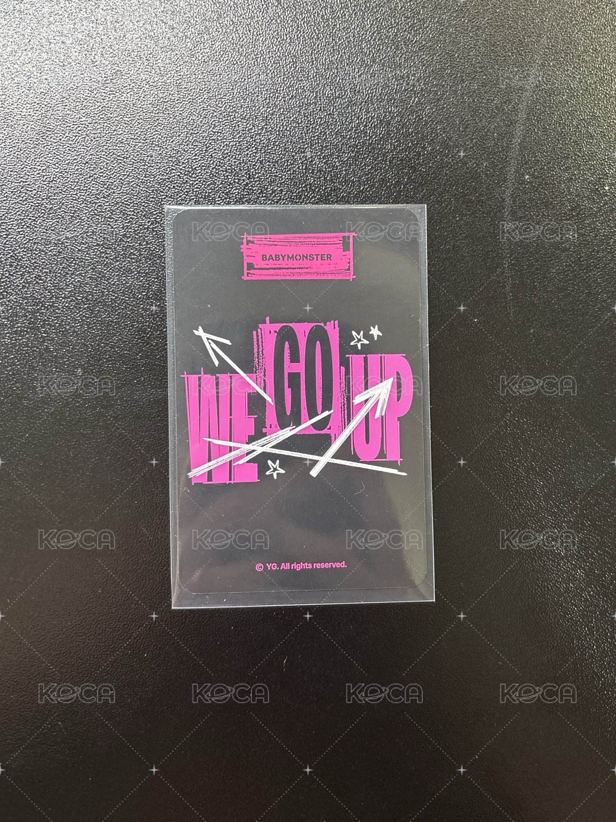 WE GO UP yg 線下快閃 特典卡 團封w ver.