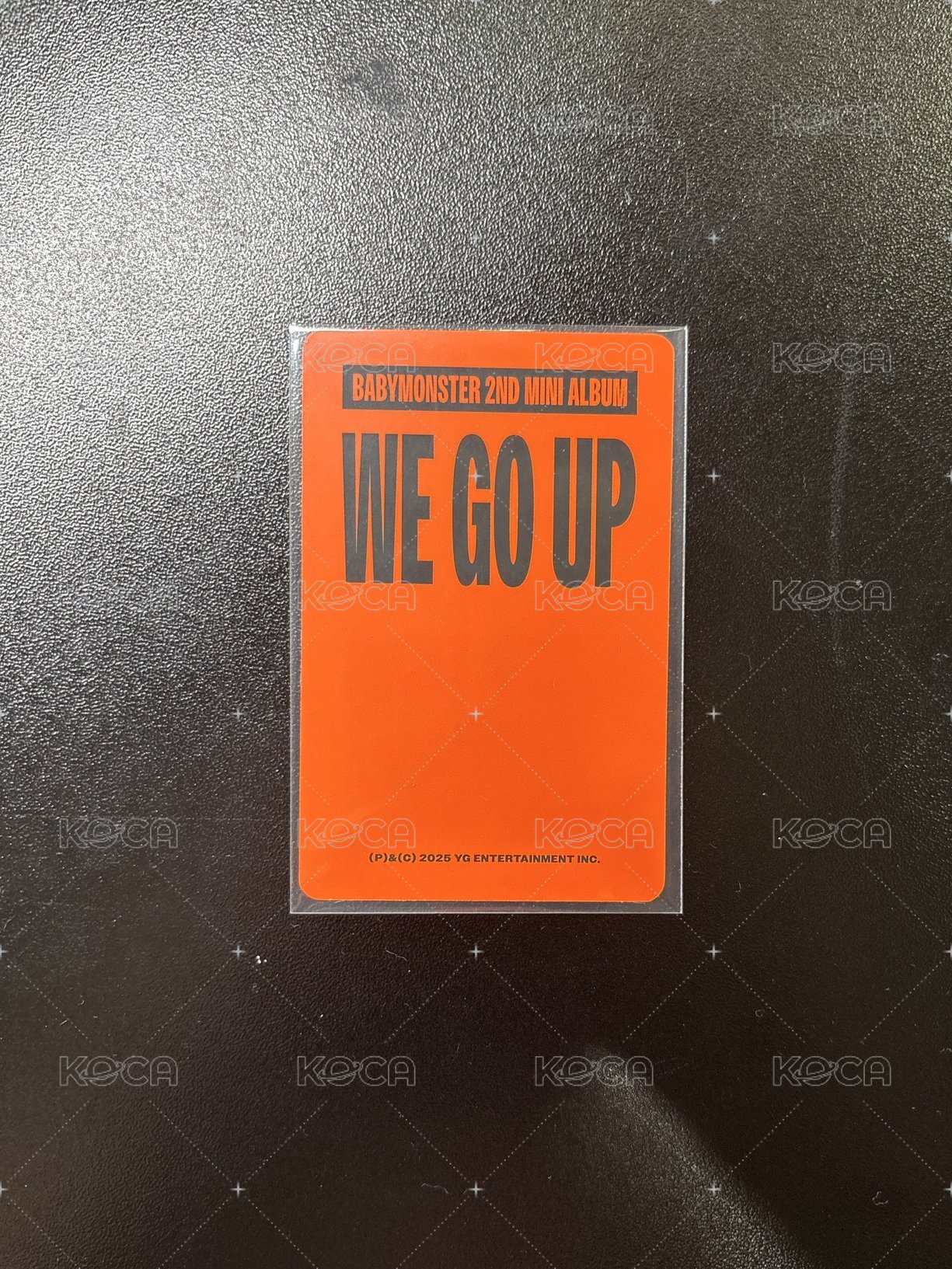 WE GO UP 專輯卡 Go ver.（卡面右側刮痕）