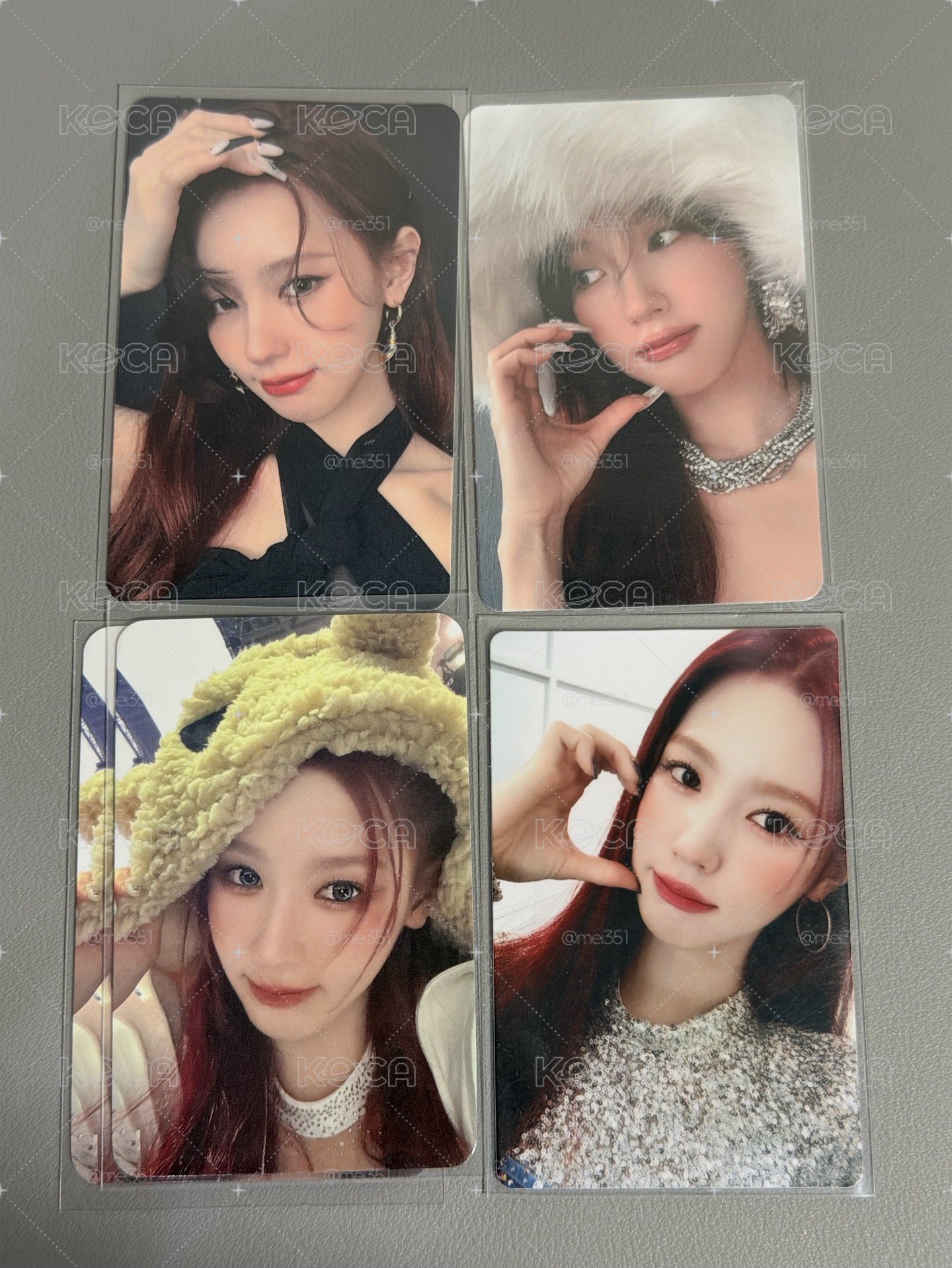 正規二 小熊毛毯 特殊卡背 特典卡/簽售卡 miyeon 