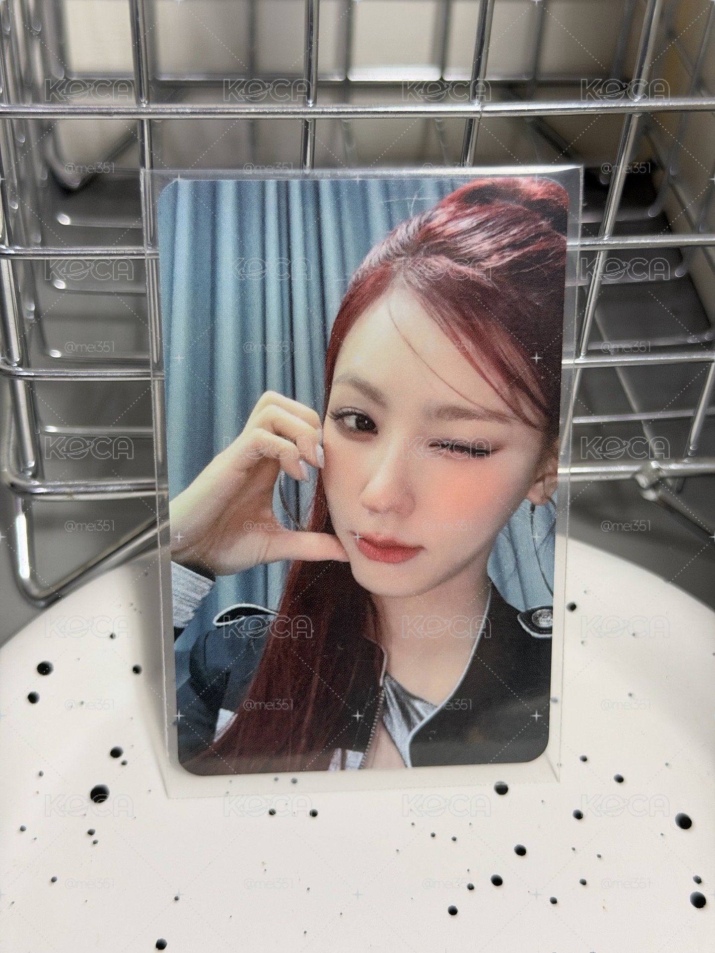 正規二 音中打歌卡 特殊卡背 有中選證明  miyeon 