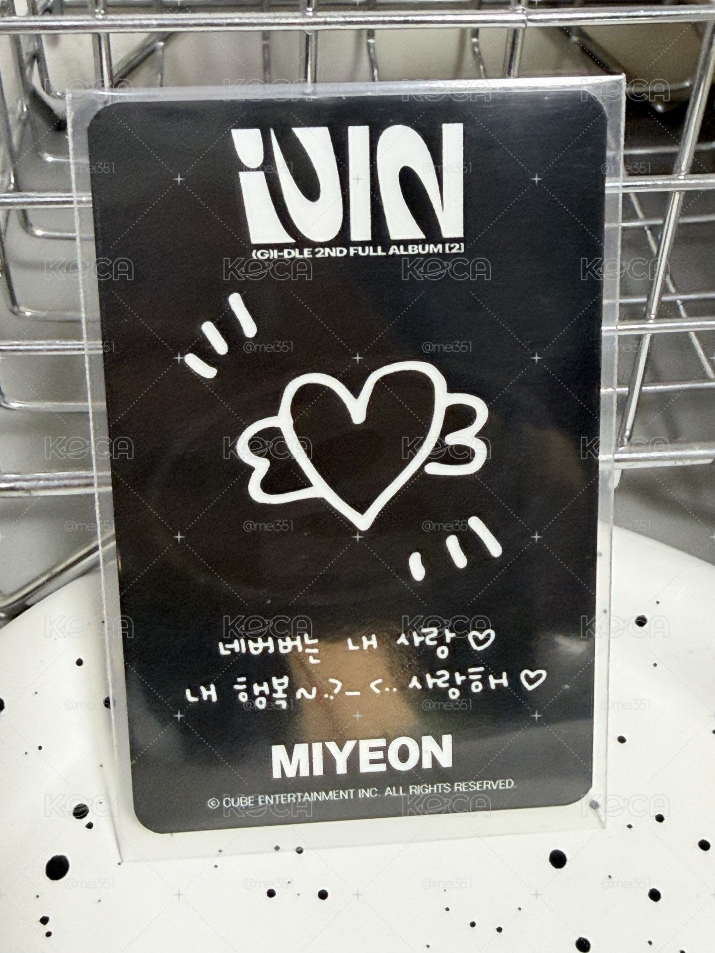 正規二 音中打歌卡 特殊卡背 miyeon 