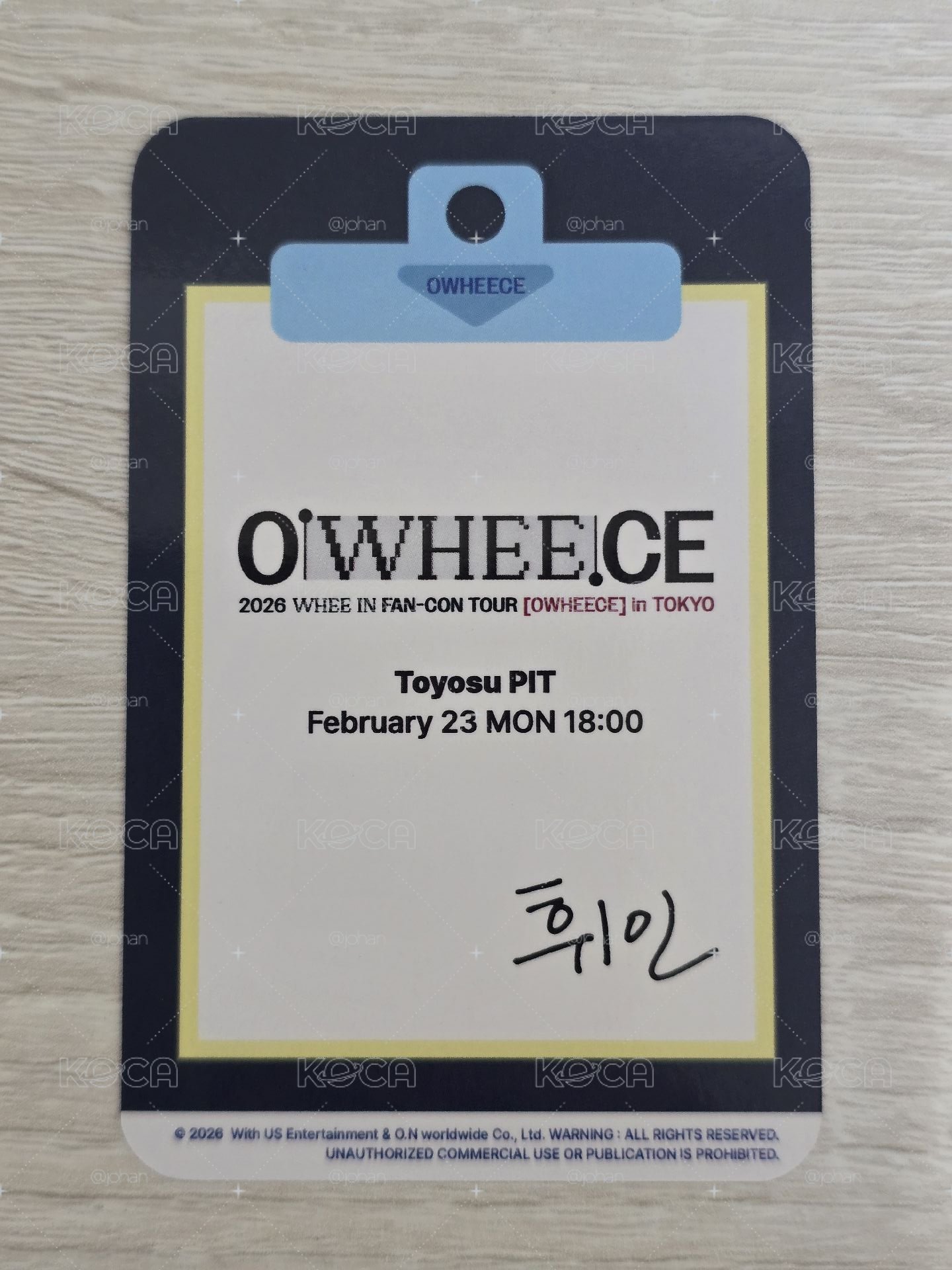OWHEECE 滿額卡