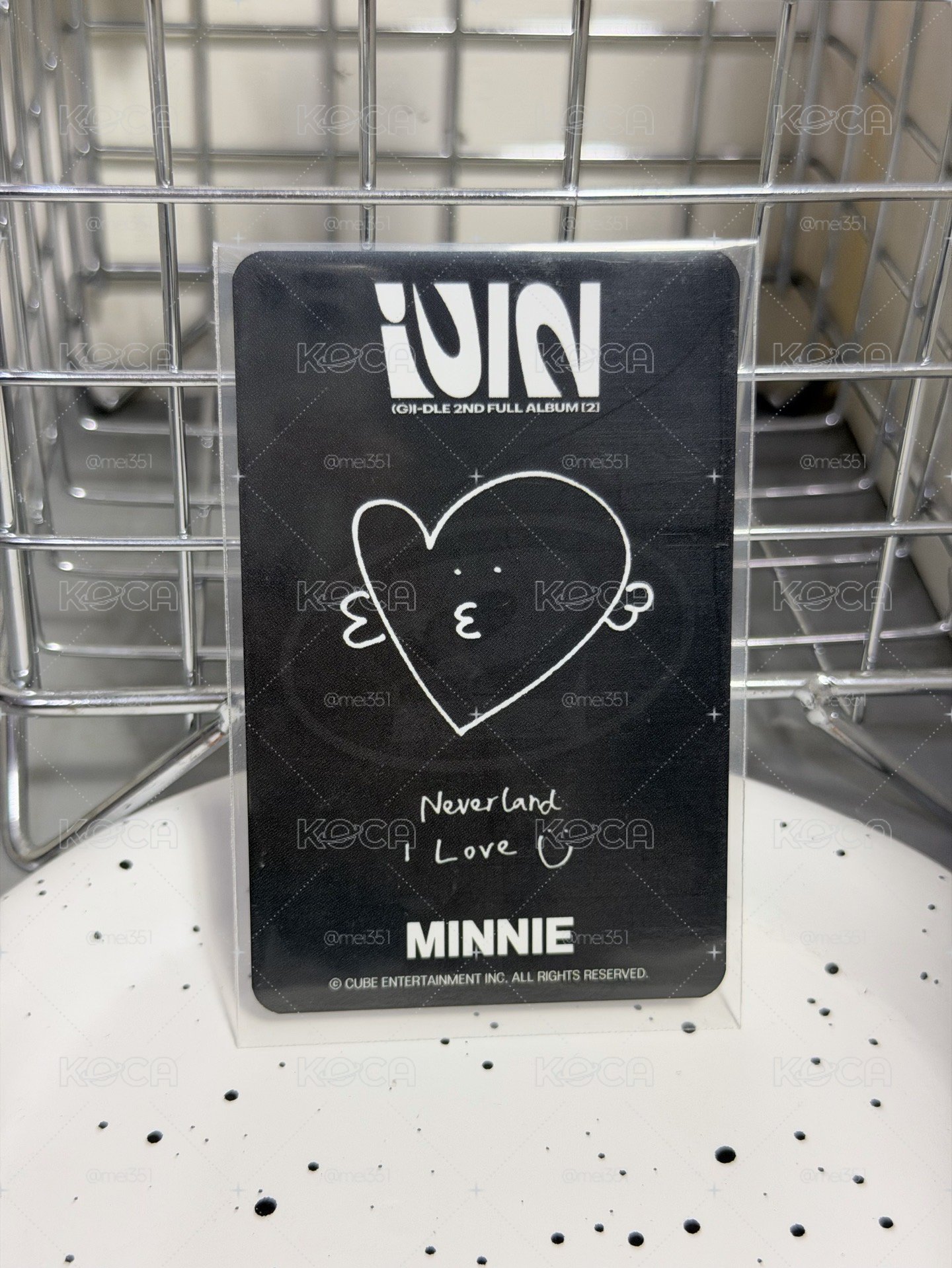正規二 音中打歌卡 Minnie 有中選證明 保真