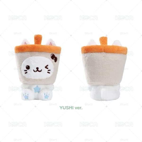 Yushi 坐姿大娃奶茶貓 全新未拆現貨