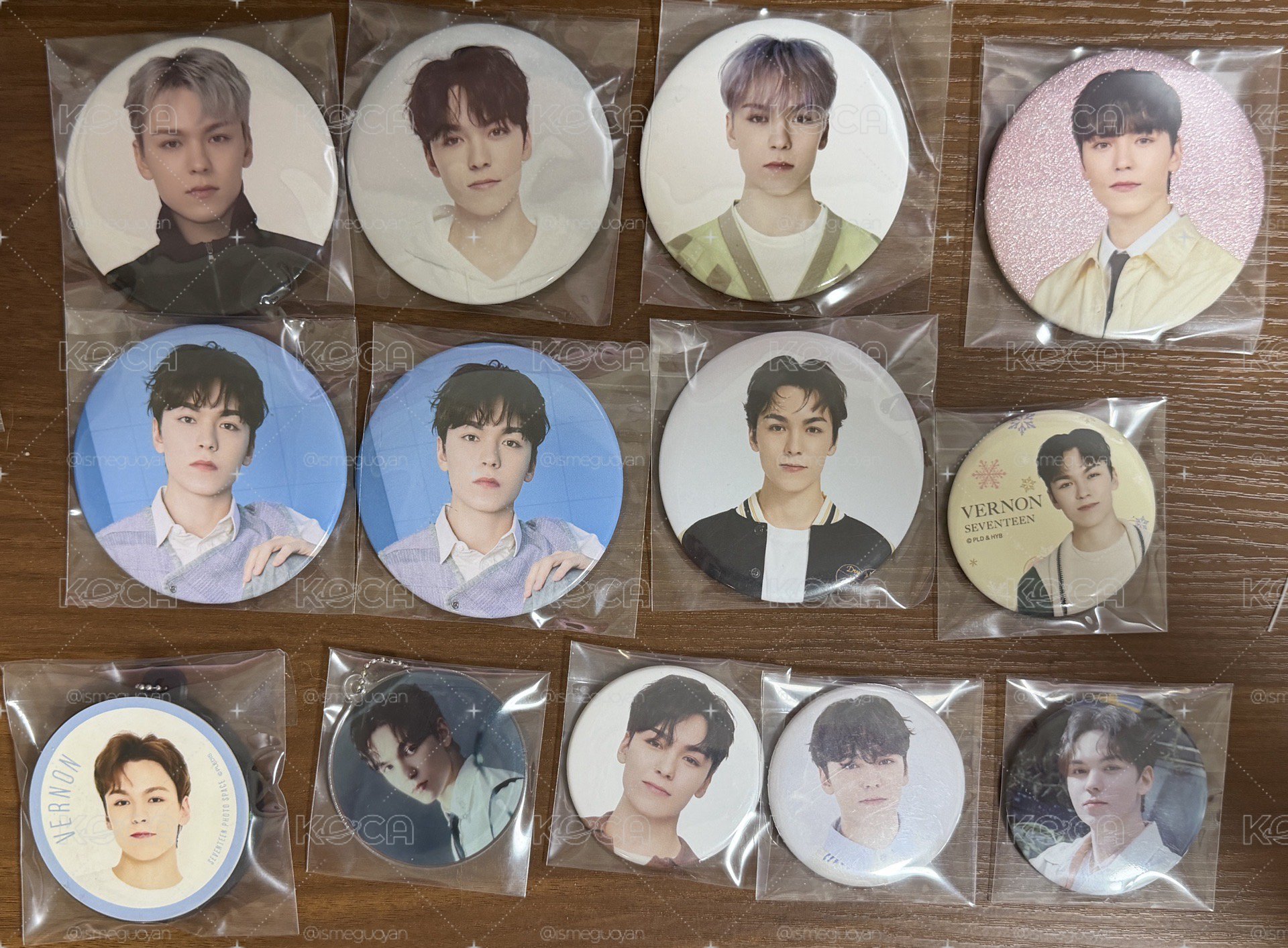 seventeen 率 Vernon 吊飾徽章小物區 稀有語音吊飾