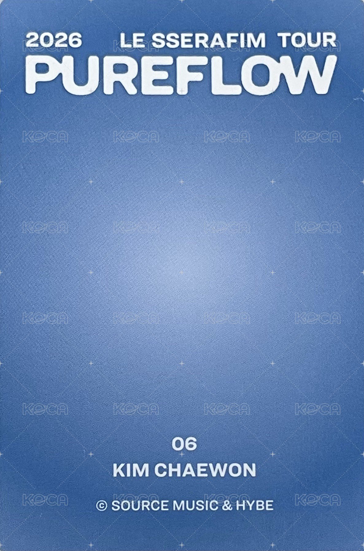26’巡迴 隨機卡 卡包set特別自拍卡 背面