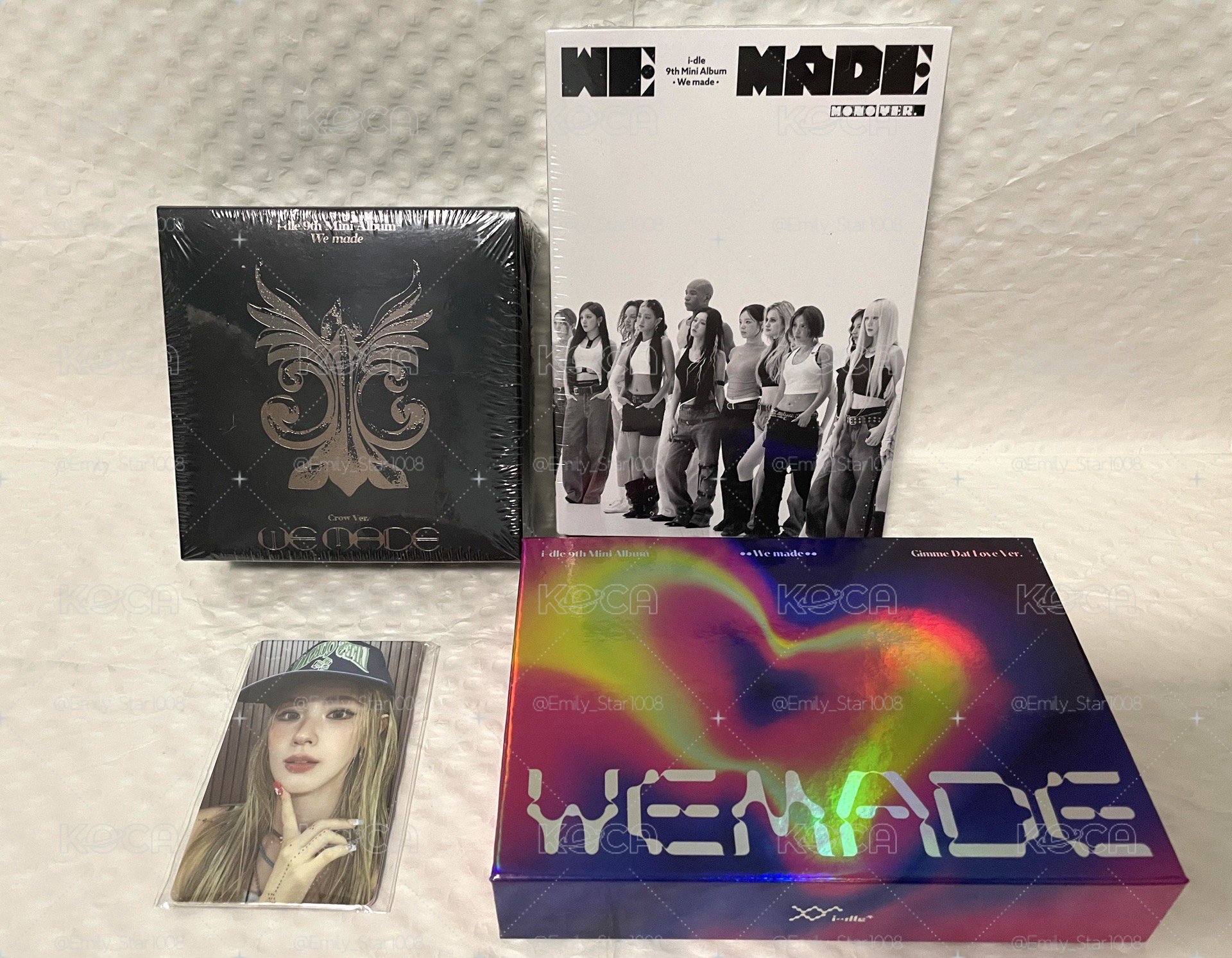 i-dle 咖啡廳線下5卡3專  C版小卡為麵刷