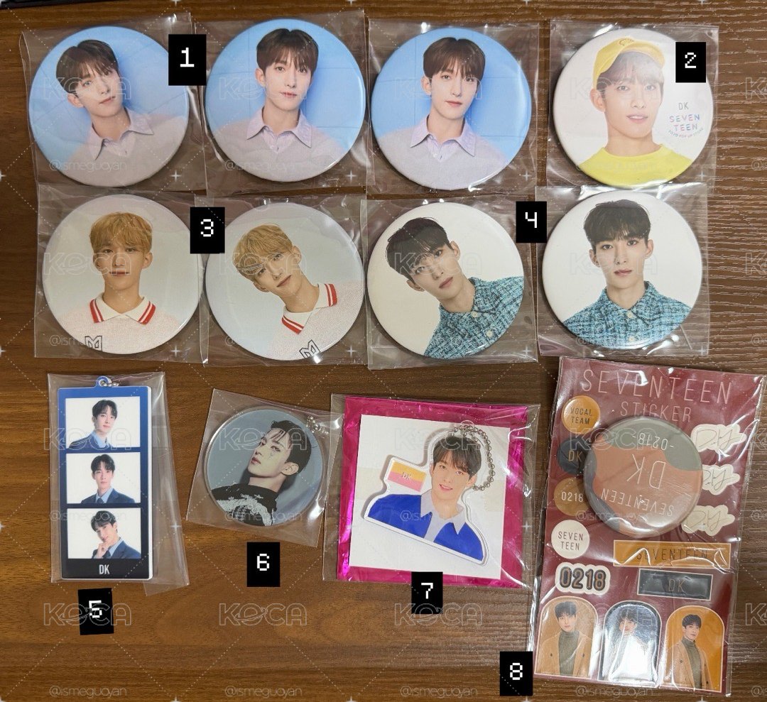 seventeen Dk 碩 徽章、吊飾系列