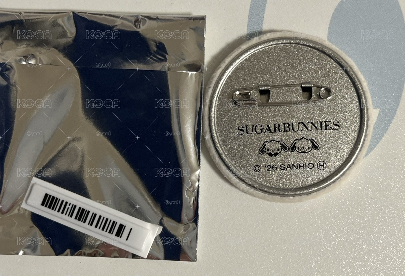 蜜糖邦尼毛絨徽章