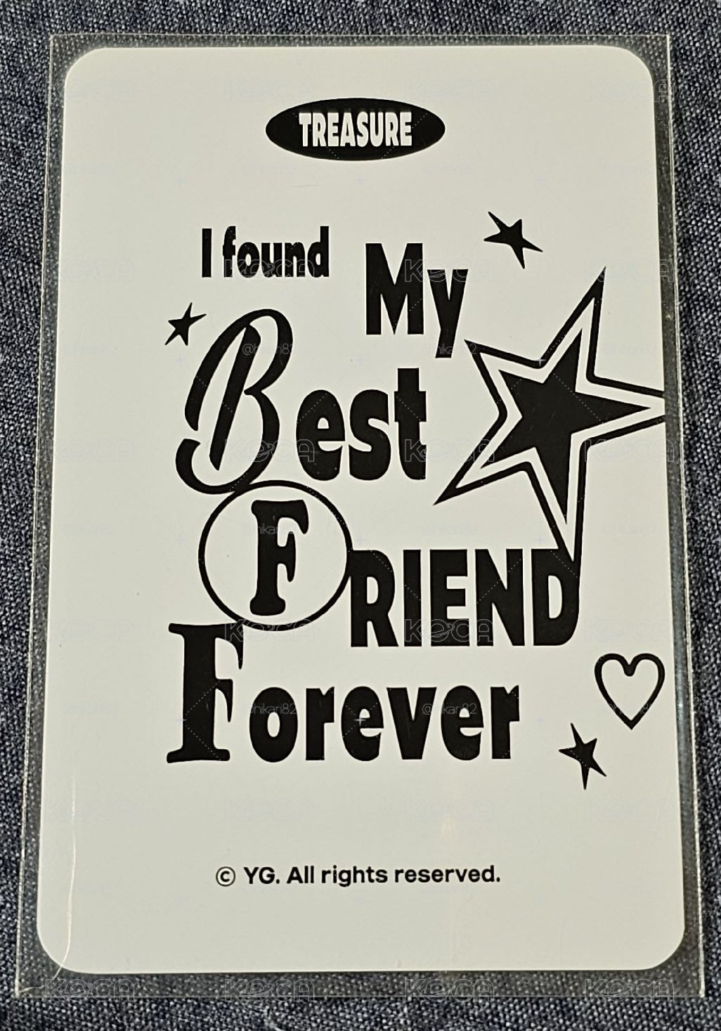 TREASURE BEST FRIEND FOREVER PARK JEONGWOO 🐺