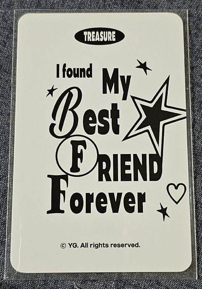 TREASURE BEST FRIEND FOREVER PARK JEONGWOO 🐺
