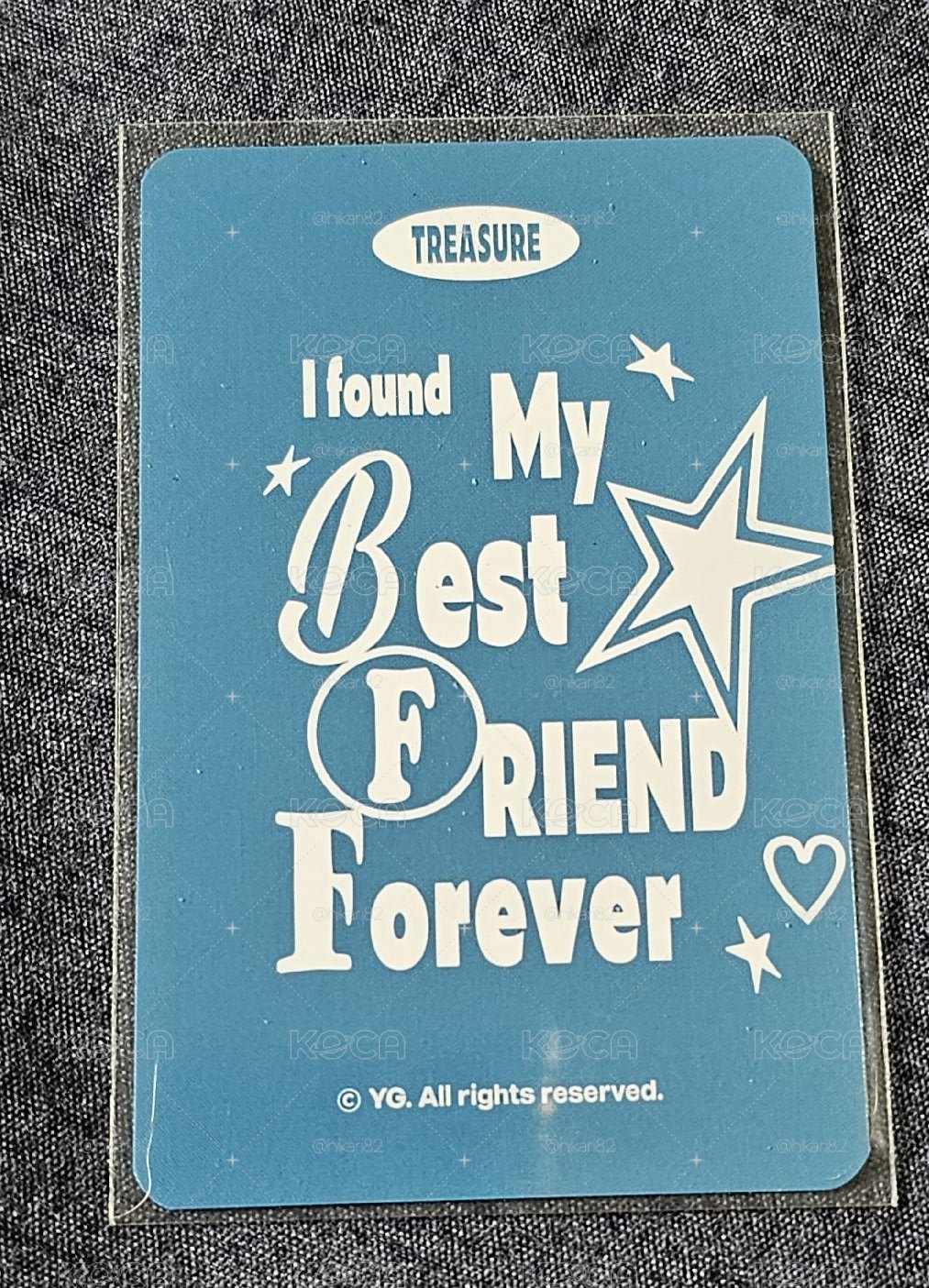 TREASURE BEST FRIEND FOREVER PARK JEONGWOO 🐺