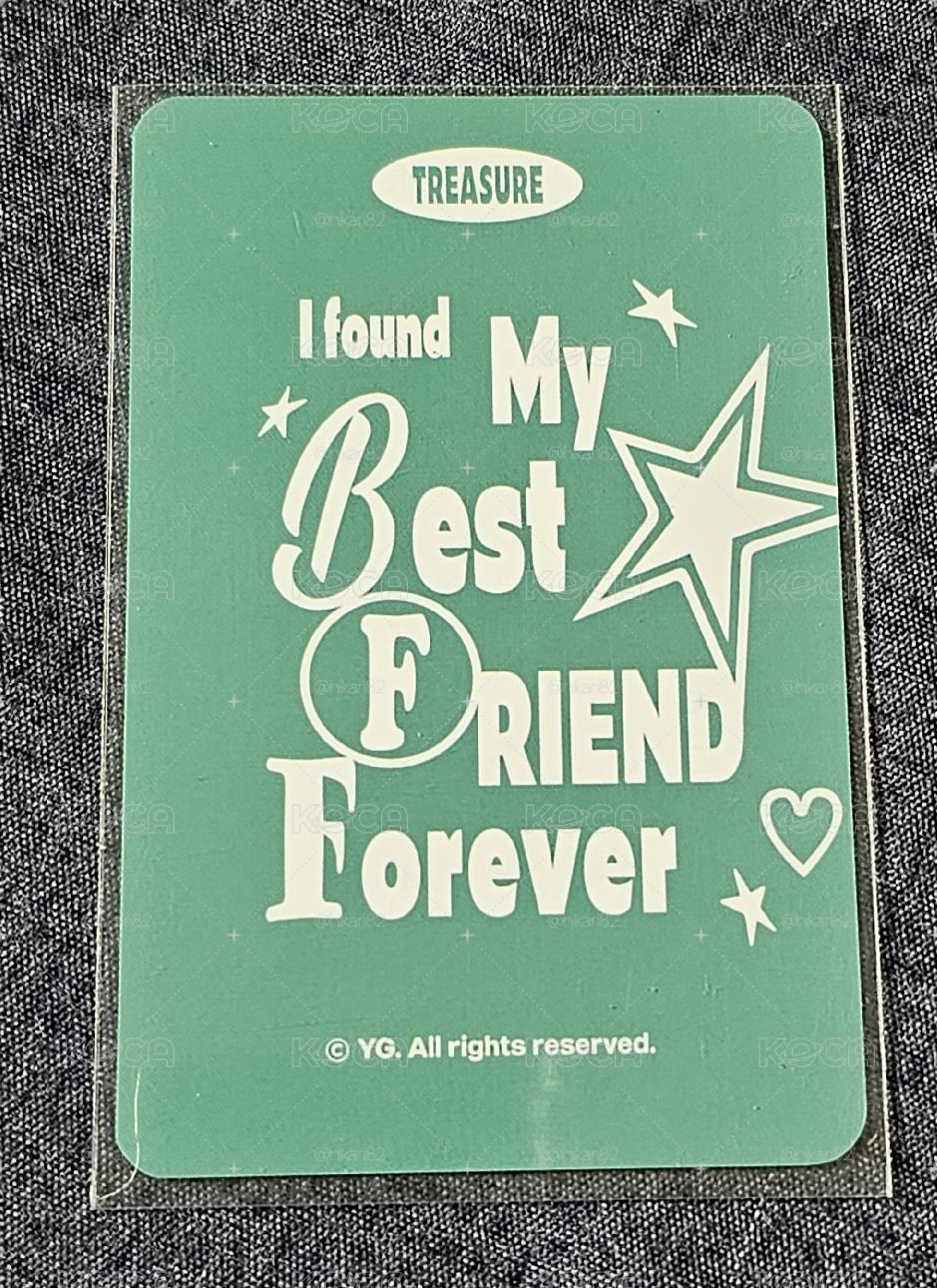 TREASURE BEST FRIEND FOREVER PARK JEONGWOO 🐺