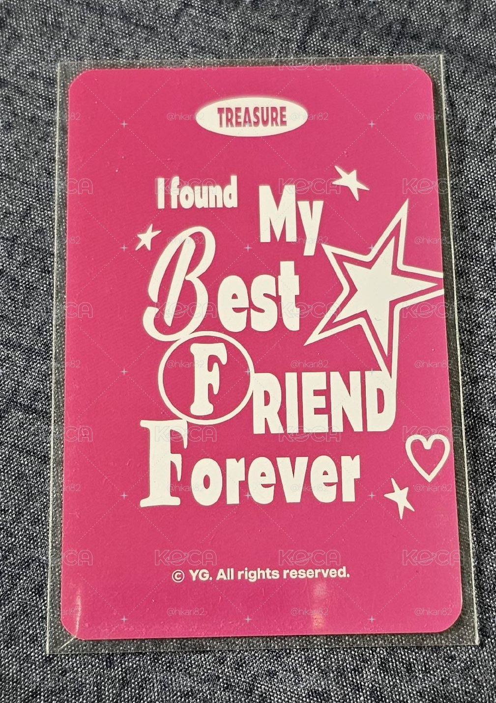 TREASURE BEST FRIEND FOREVER PARK JEONGWOO 🐺