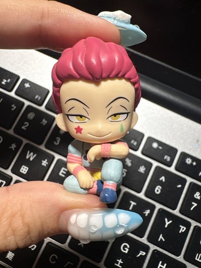 現貨二手 BANDAI 獵人HUNTER×HUNTER坐姿公仔P2 扭蛋 西索 
