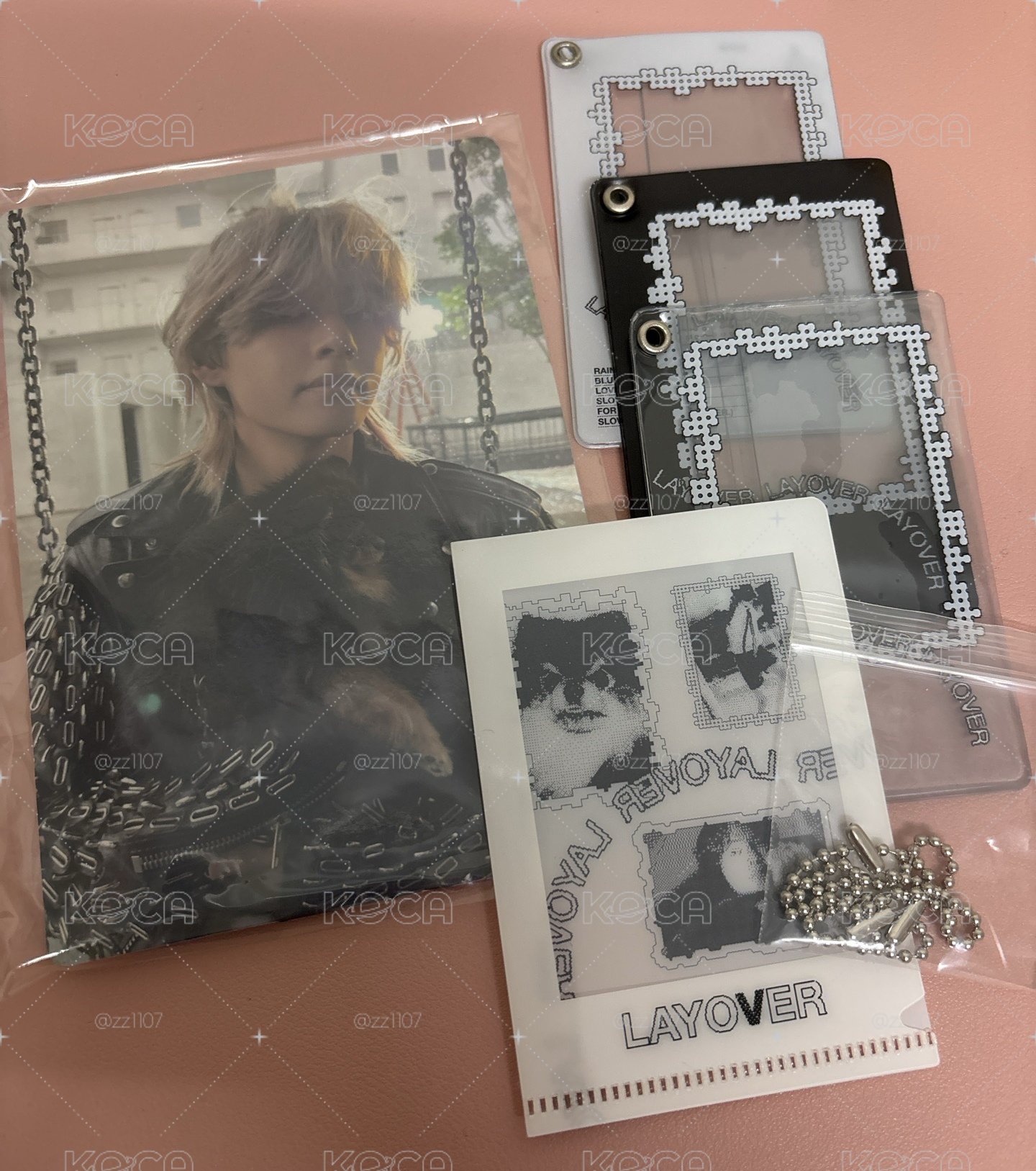 LAYOVER 鐳射照片+卡套+迷你文件夾
