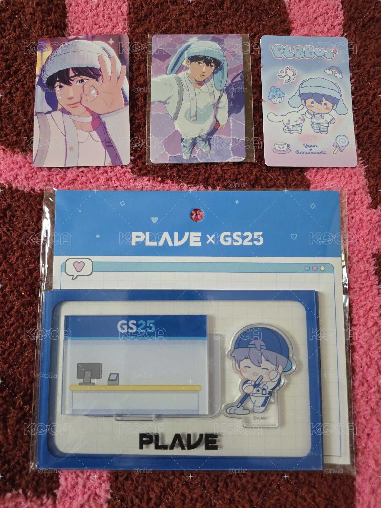 PLAVE X GS25 Q版場景立牌 藝俊 SET