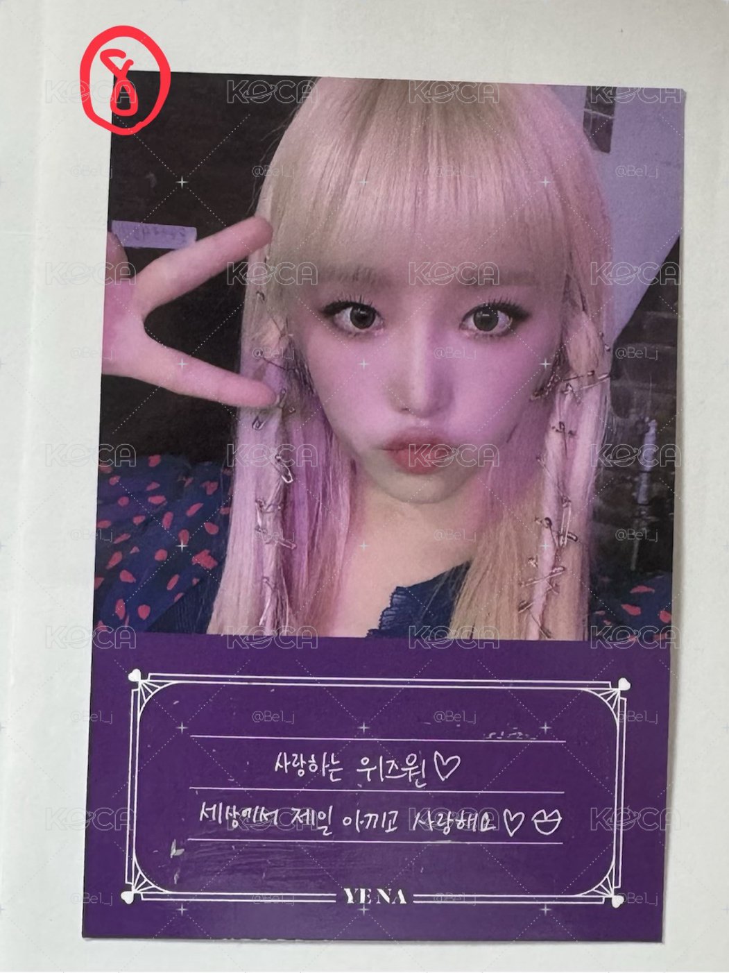 izone yena 小卡出清 