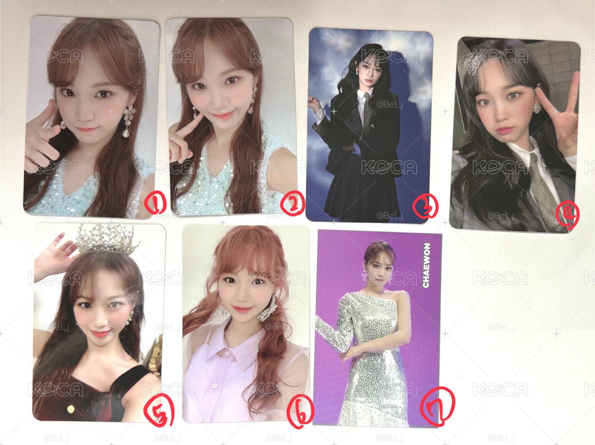 izone 采源專輯小卡小盤（可拆