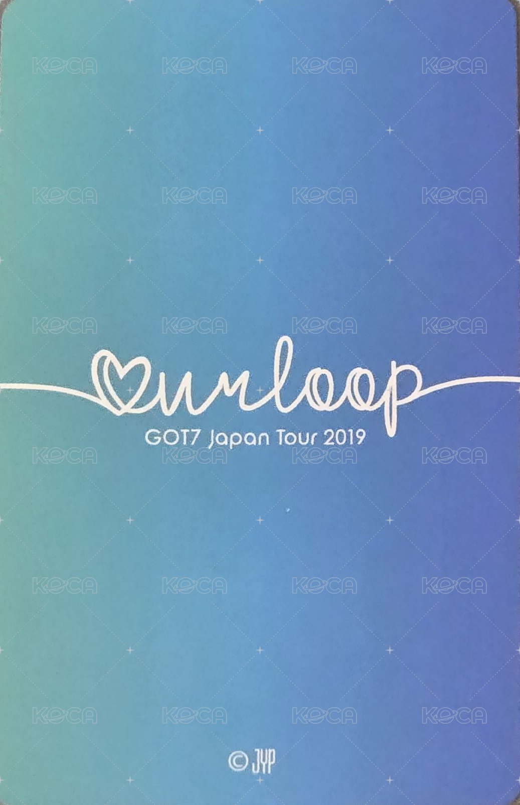 Our Loop 周邊卡 拍立得 背面