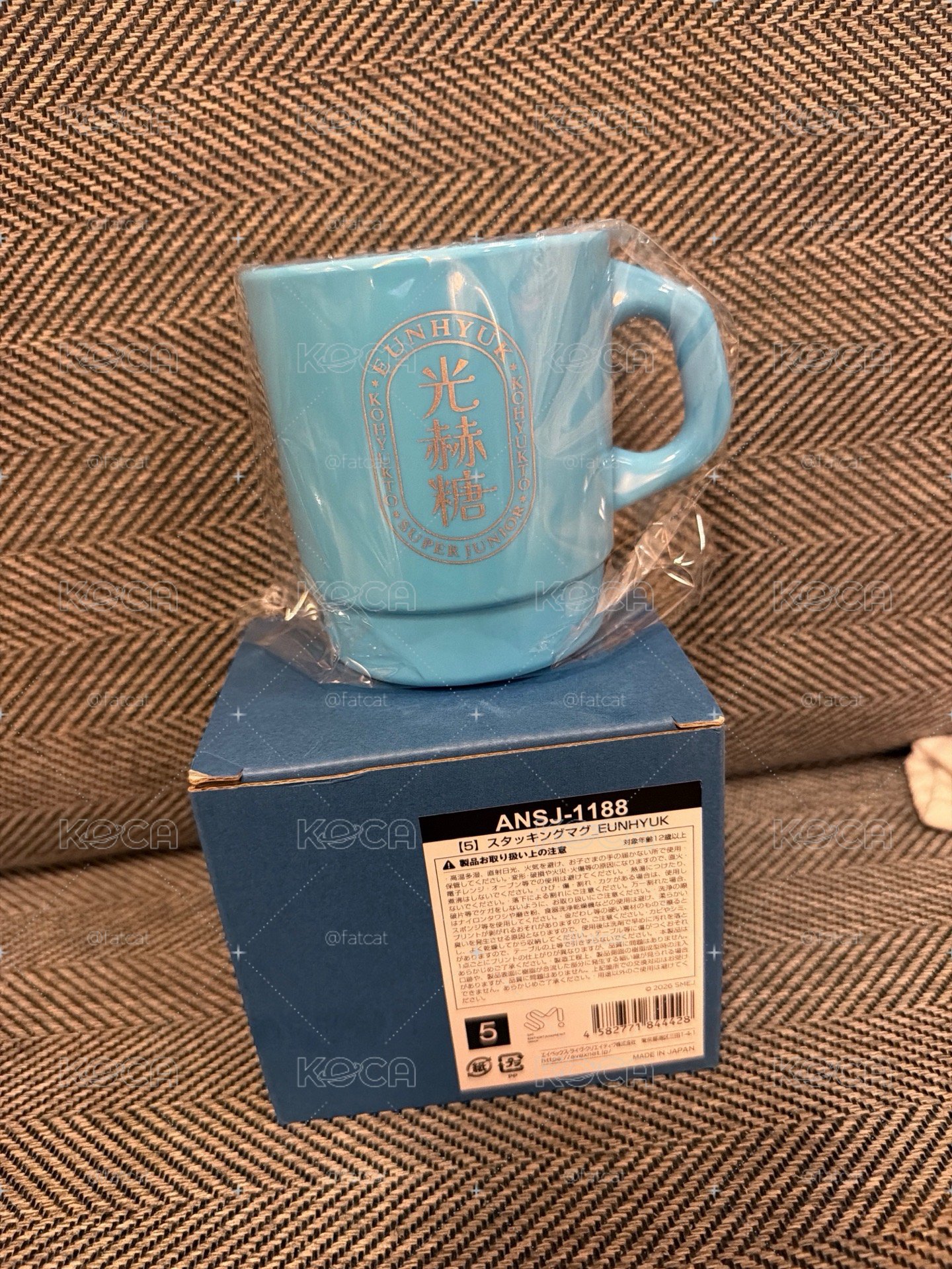 《現貨》super junior 日超疊疊馬克杯_銀赫