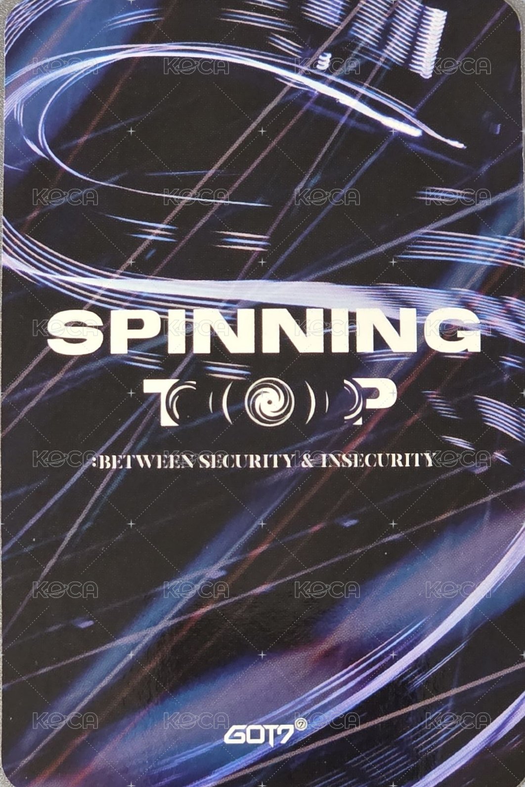Spinning Top 專輯卡  背面