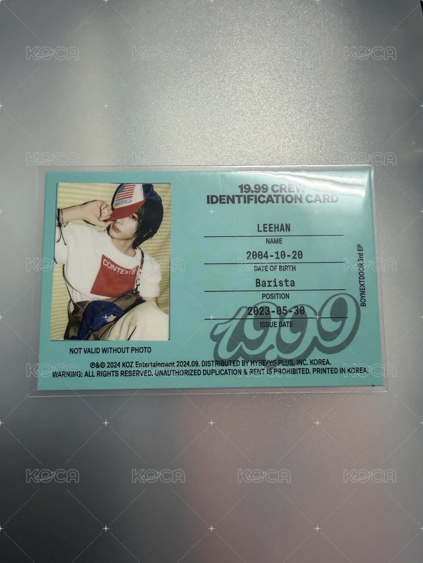 李涵 19.99 ID卡