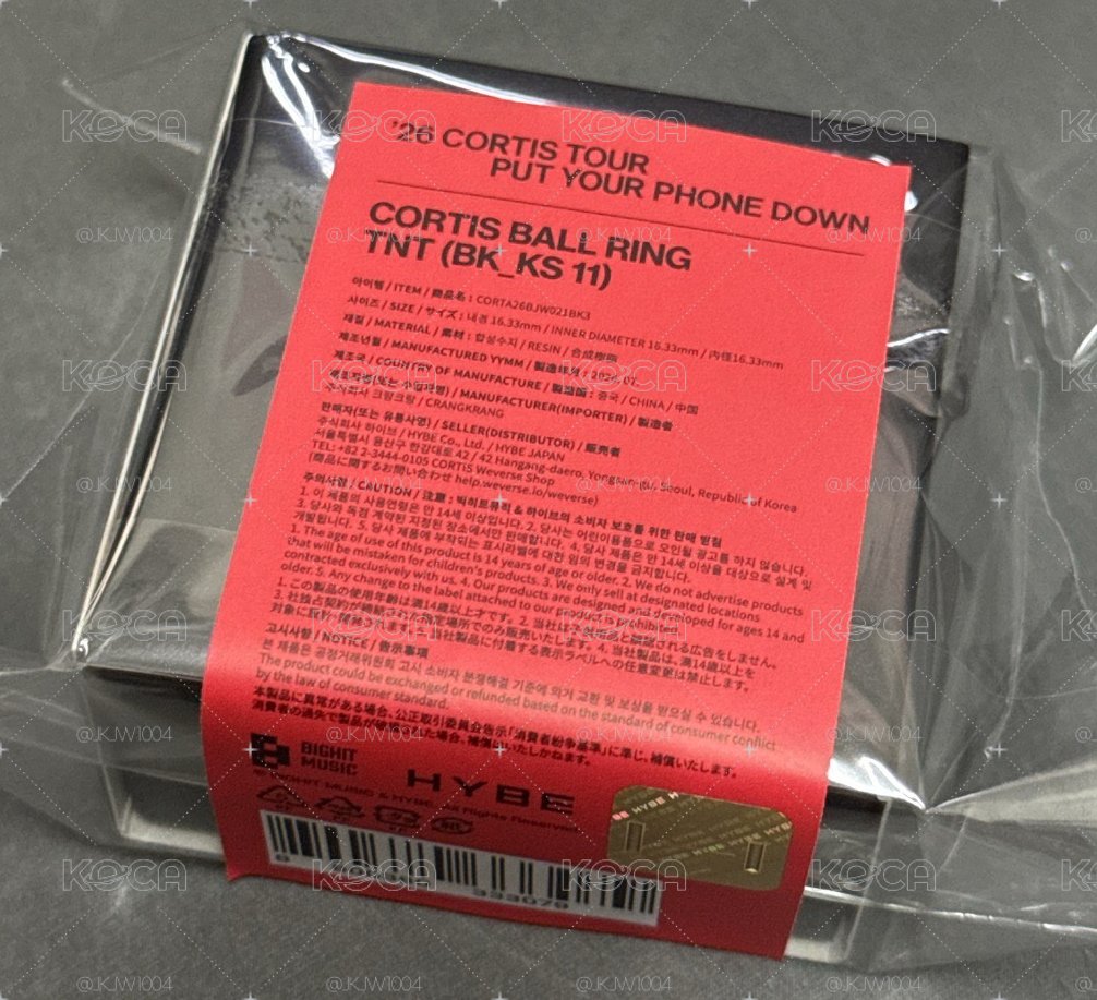 CORTIS場週/TNT黑球球戒指 11號