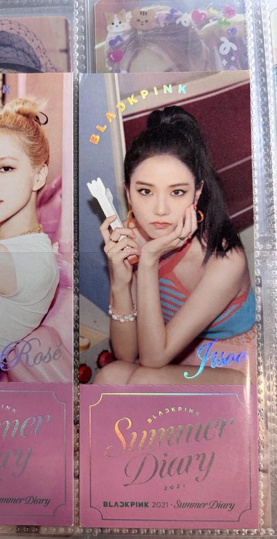 BLACKPINK 2021夏日日記 yg 票根 特典卡 JISOO 秀